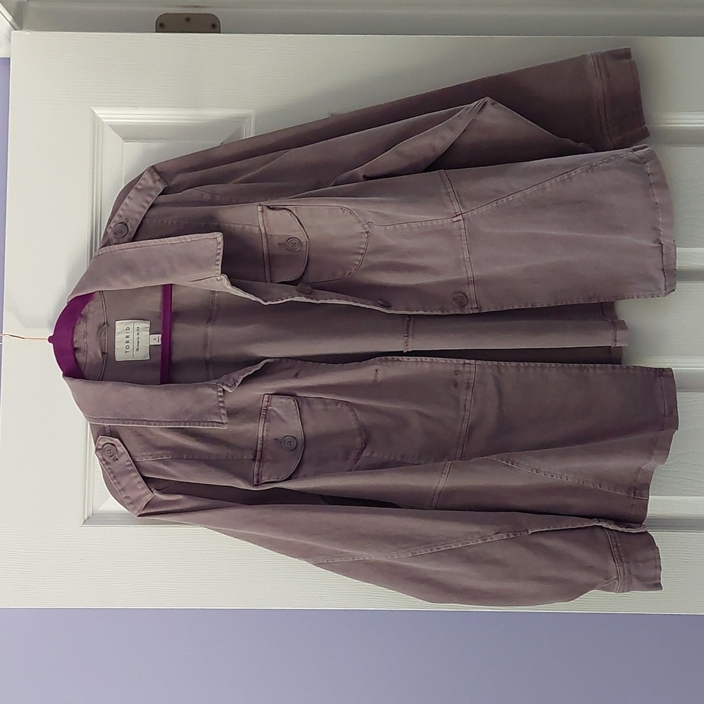 Torrid Peplum Utility Jacket 5x